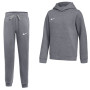 Pull à capuche en polaire Nike Park 26 pour Enfants, gris foncé et blanc
