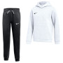 Survêtement à capuche en polaire Nike Park 26 pour enfants, blanc et noir