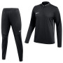 Survêtement Nike Dri-FIT Park 26 à fermeture éclair 1/4 pour femme, noir et blanc