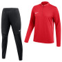 Survêtement Nike Dri-FIT Park 26 à 1/4 fermeture éclair pour femmes, rouge et noir