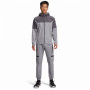 Survêtement tissé utilitaire Under Armour Tech, entièrement zippé, gris clair, gris, noir
