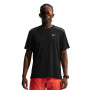 Nike Miler UV Trainingsshirt Zwart Zilver
