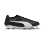 PUMA King 20 Ultimate Gras Voetbalschoenen (FG) Zwart Wit Goud