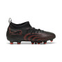 PUMA Future 9 Match Grass/Artificial Grass Football Boots (MG) Kids Black Red