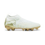 PUMA Future 9 Pro Gazon Naturel Artificiel Chaussures de Foot (MG) Blanc Doré