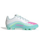 adidas F50 Messi Club Grass/Artificial Grass Football Boots (MG) Kids White Turquoise Pink