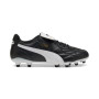 PUMA King Top Gazon Naturel Artificiel Chaussures de Foot (MG) Noir Blanc Doré