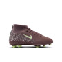 Nike Mercurial Superfly 10 Mbappé Club Grass/Artificial Grass Football Boots (MG) Kids Brown Neon Yellow Silver