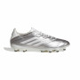 adidas Copa Pure IV Pro Gras Voetbalschoenen (FG) Zilver Wit Donkergrijs