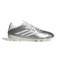 adidas Copa Pure IV League Gras Voetbalschoenen (FG) Kids Zilver Wit Donkergrijs
