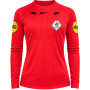 Nike KNVB Scheidsrechtersshirt 2026-2028 Lange Mouwen Dames Felrood Zwart