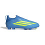 adidas F50 League Veterloze Gras / Kunstgras Voetbalschoenen (MG) Kids Blauw Neongeel