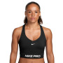 Nike Pro Seamless Tanktop Dames Zwart Wit