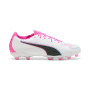 PUMA King 20 Match Gras / Kunstgras Voetbalschoenen (MG) Wit Felroze Blauw Geel
