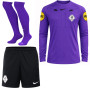 Nike KNVB Scheidsrechterstenue 2026-2028 Lange Mouwen Paars Zwart