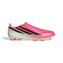 adidas F50 Hyperfast League Laceless Grass Football Boots (FG) Hot Pink Black Gold White