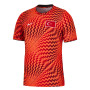 Maillot d'entraînement d'avant-match Nike Turkey 2026-2028 rouge vif rouge foncé