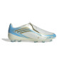 adidas F50 Messi Elite Gras Voetbalschoenen (FG) Kids Wit Lichtblauw Goud