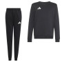 adidas Entrada 26 Crew Sweater Joggingpak Kids Zwart Wit