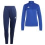 Survêtement adidas Entrada 26 à 1/4 fermeture éclair pour femmes, bleu et bleu foncé