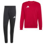 adidas Entrada 26 Crew Sweater Joggingpak Rood Zwart