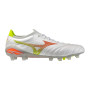 Mizuno Morelia Neo V Beta Japan Gras Voetbalschoenen (FG) Wit Oranje Limoen