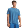 Chemise d'entraînement texturée Under Armour Tech gris bleu noir