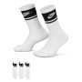 Nike Everyday Elevated Futura Crew Sokken 3-Pack Wit Zwart
