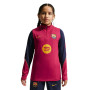 Nike FC Barcelone Strike Haut d'Entraînement 1/4-Zip 2026-2027 Enfants Rouge Bleu Foncé Jaune