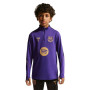 Haut d'entraînement Nike FC Barcelona Strike, 1/4 Zip, 2026-2027, pour Enfants, violet, noir, or