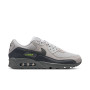 Nike Air Max 90 Premium Baskets Beige Noir Gris Foncé Vert Néon