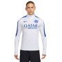 Pull Haut d'Entraînement Nike Inter Milan Strike 1/4-Zip 2026-2027 Blanc Bleu Foncé
