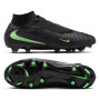 Nike Phantom 6 High Pro Gras Voetbalschoenen (FG) Zwart Felgroen