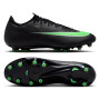 Nike Mercurial Vapor 17 Pro Gazon Artificiel Chaussures de Foot (AG) Noir Vert Vif Gris Argenté