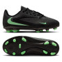 Nike Phantom 6 Low Club Gras / Kunstgras Voetbalschoenen (MG) Kids Zwart Felgroen