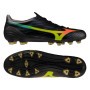 Mizuno Alpha III Pro Gras Voetbalschoenen (FG) Zwart Lava Oranje