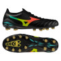 Mizuno Morelia Neo V Beta Pro Gras Voetbalschoenen (FG) Zwart Lava Oranje