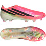 adidas F50 Hyperfast Elite Veterloze Gras Voetbalschoenen (FG) Felroze Zwart Goud Wit