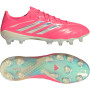 adidas Copa Pure IV Elite Gazon Naturel Chaussures de Foot (FG) Rose Vif Argenté Blanc