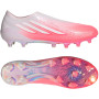 adidas F50 Sparkfusion Elite Veterloze Gras / Kunstgras Voetbalschoenen (MG) Dames Roze Wit