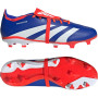 adidas Predator League FT Gazon Naturel Chaussures de Foot (FG) Bleu Blanc Rouge