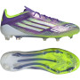 adidas F50 Elite Gazon Naturel Chaussures de Foot (FG) Mauve Blanc Néon Jaune