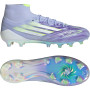 adidas F50 Sparkfusion Elite Gazon Naturel Artificiel Chaussures de Foot (MG) Femmes Mauve Jaune