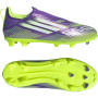 adidas F50 League Laceless Grass/Artificial Grass Football Boots (MG) Kids Purple White Neon Yellow