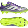 adidas F50 League Gras / Kunstgras Voetbalschoenen (MG) Kids Paars Wit Neongeel