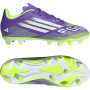 adidas F50 Club Gras / Kunstgras Voetbalschoenen (MG) Kids Paars Wit Neongeel