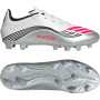adidas F50 Messi Club Grass/Artificial Grass Football Boots (MG) White Silver Red