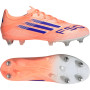 adidas F50 League IJzeren-Nop Voetbalschoenen (SG) Oranje Blauw Wit