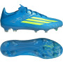 adidas F50 Pro Gazon Naturel Chaussures de Foot (FG) Bleu Néon Jaune