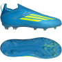 adidas F50 Elite Laceless Grass Football Boots (FG) Kids Blue Neon Yellow